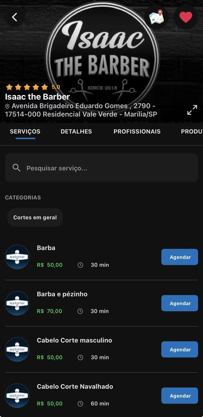Isaac Barber App